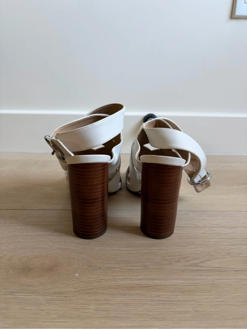 Michael Kors White Strappy High Heels